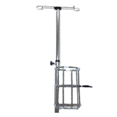 Redgum I.V Pole + Oxygen Bottle Carry Frame